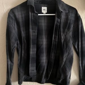 Black and grey flannel